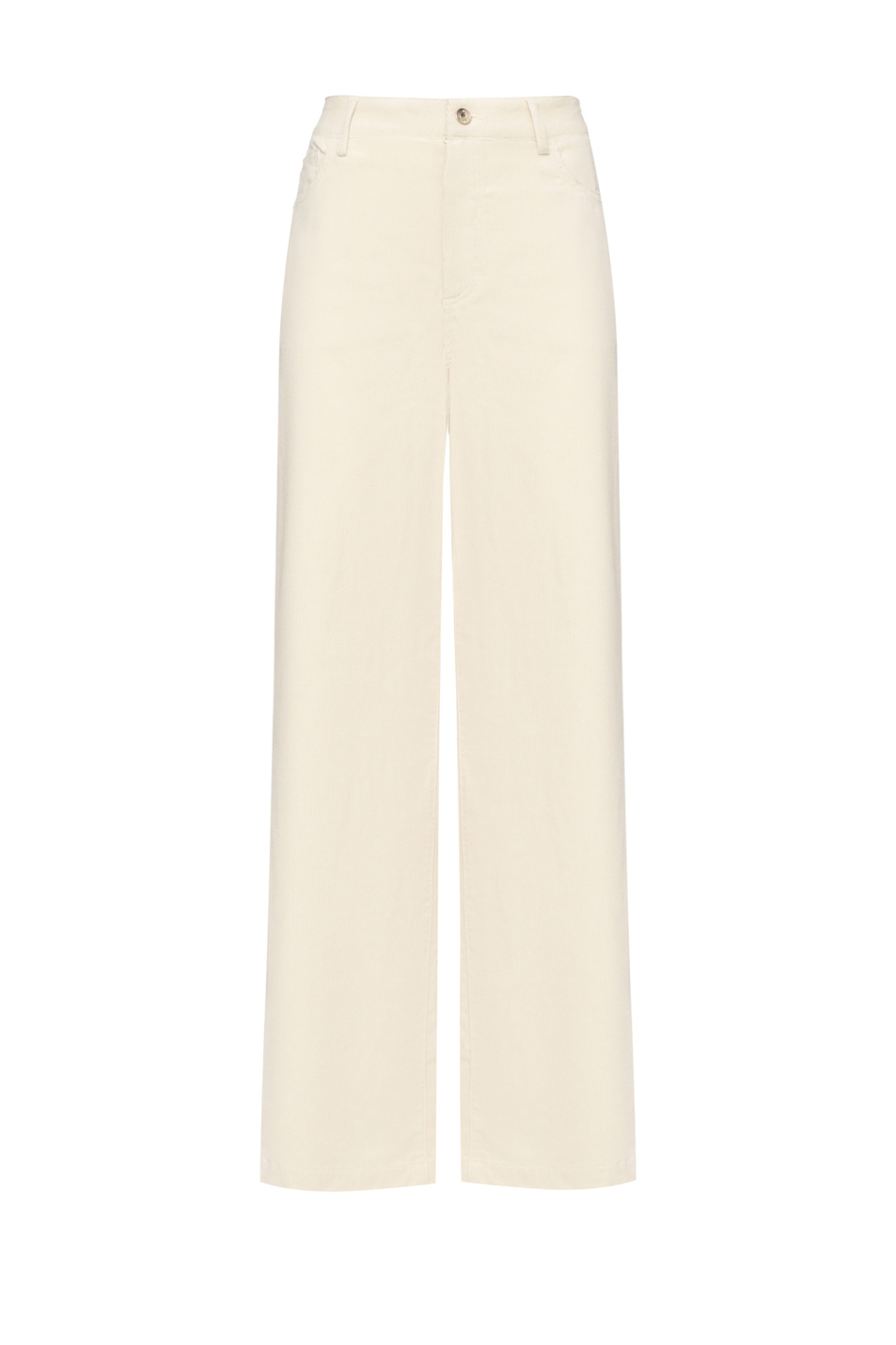 Брюки из вельвета|Основной цвет:Кремовый Женский Liu Jo Брюки из вельвета (цвет ), артикул MF5274T192A | Фото 1