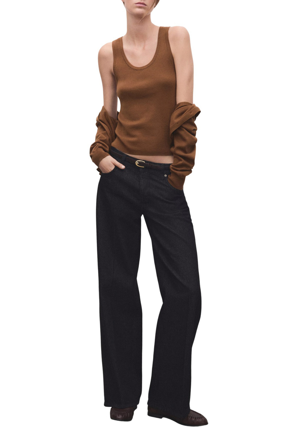 Женский Mango Топ OLSEN из смесовой шерсти (цвет ), артикул 27091190 | Фото 2