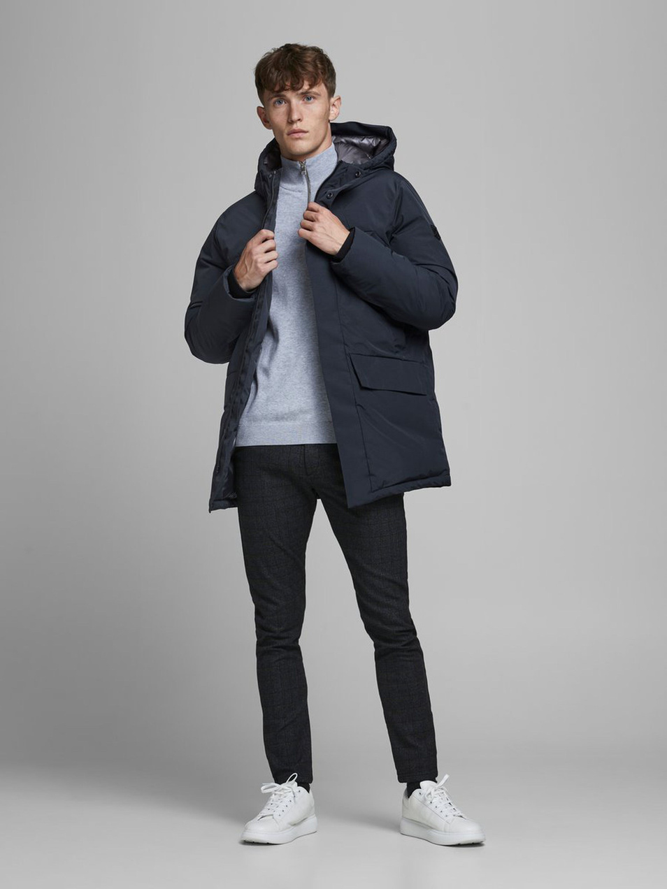 Мужской Jack & Jones Куртка с капюшоном (цвет ), артикул 12173384 | Фото 2