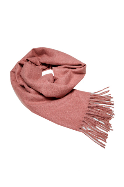 Однотонный шарф LOVY с бахромой|Основной цвет:Розовый|Артикул:37055135 | Фото 2