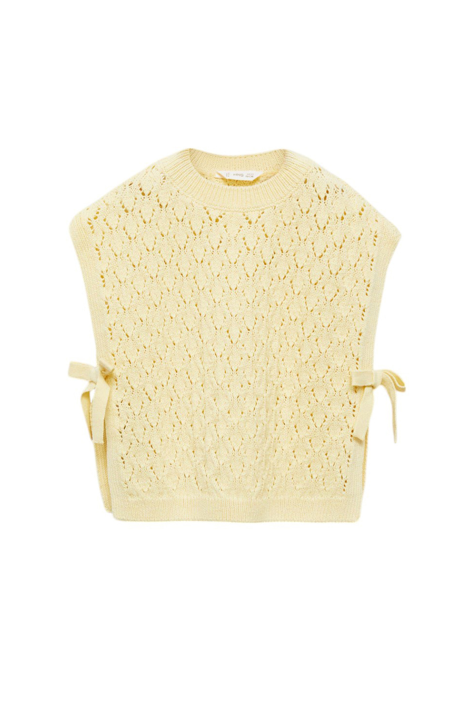 Жилет LULU с завязками|Основной цвет:Желтый Малышкам девочкам Mango Kids Жилет LULU с завязками (цвет ), артикул 87084804 | Фото 1