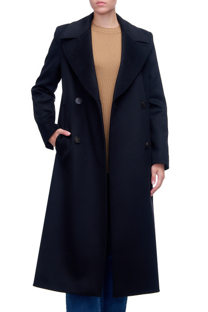 Пальто MACARIO из натуральной шерсти|Основной цвет:Черный|Артикул:60161019 | Фото 1