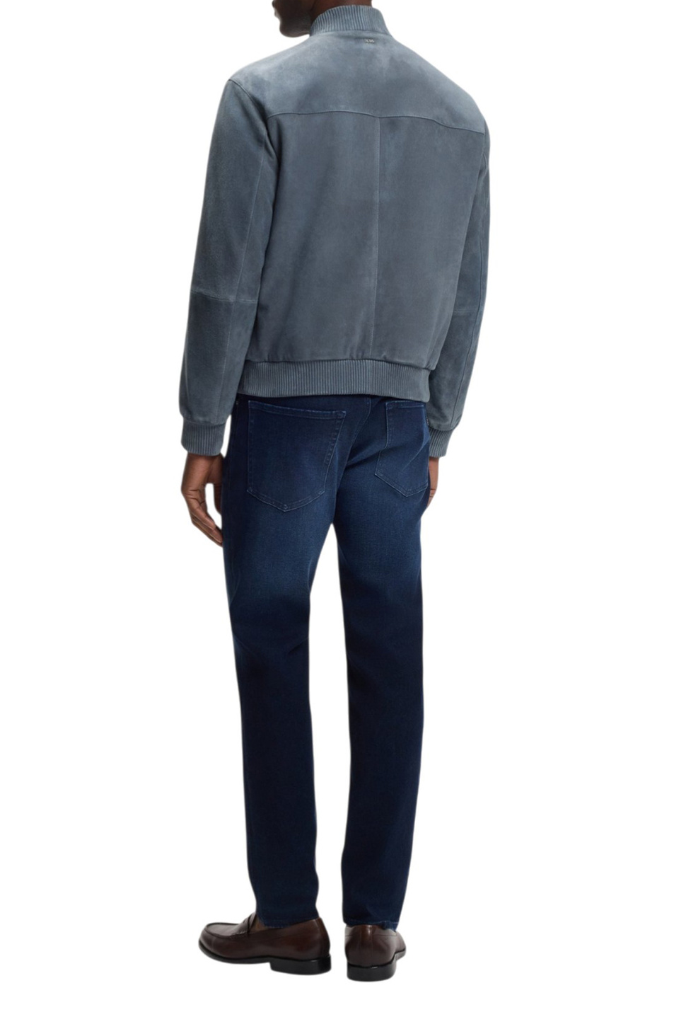 Мужской BOSS Бомбер Muller из натуральной замши (цвет ), артикул 50543213 | Фото 4