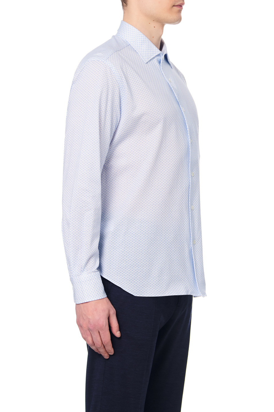 Мужской Corneliani Рубашка из натурального хлопка (цвет ), артикул 89P116-2111200 | Фото 3