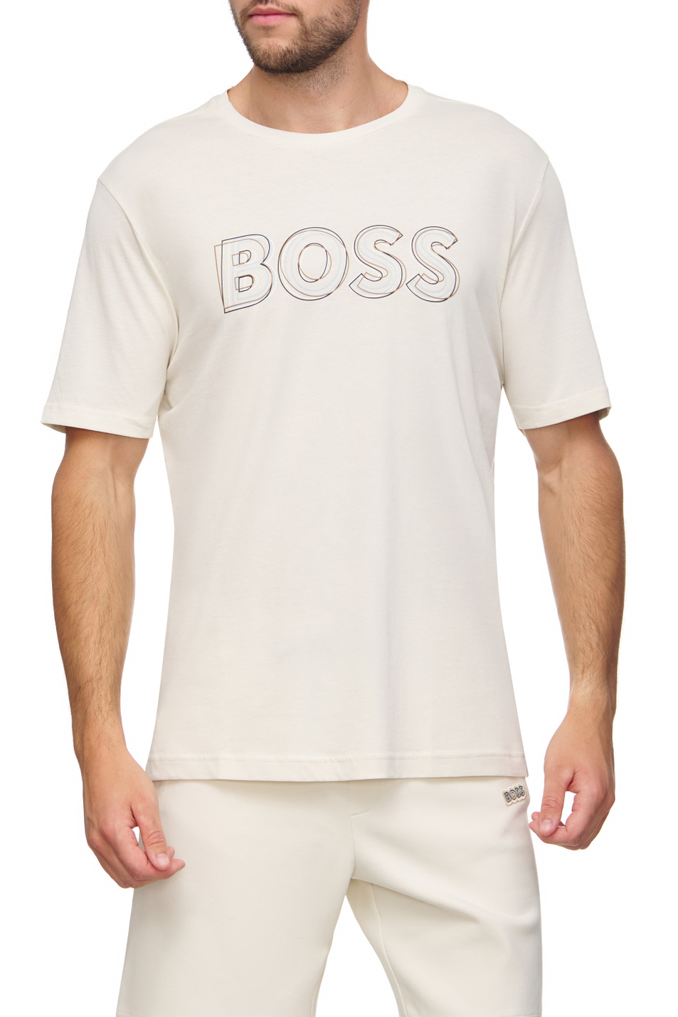 Мужской BOSS Футболка из хлопкового джерси (цвет ), артикул 50472399 | Фото 1