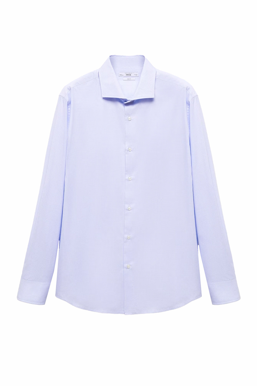 Рубашка EMPORDA из натурального хлопка|Основной цвет:Голубой|Артикул:67060623 | Фото 1