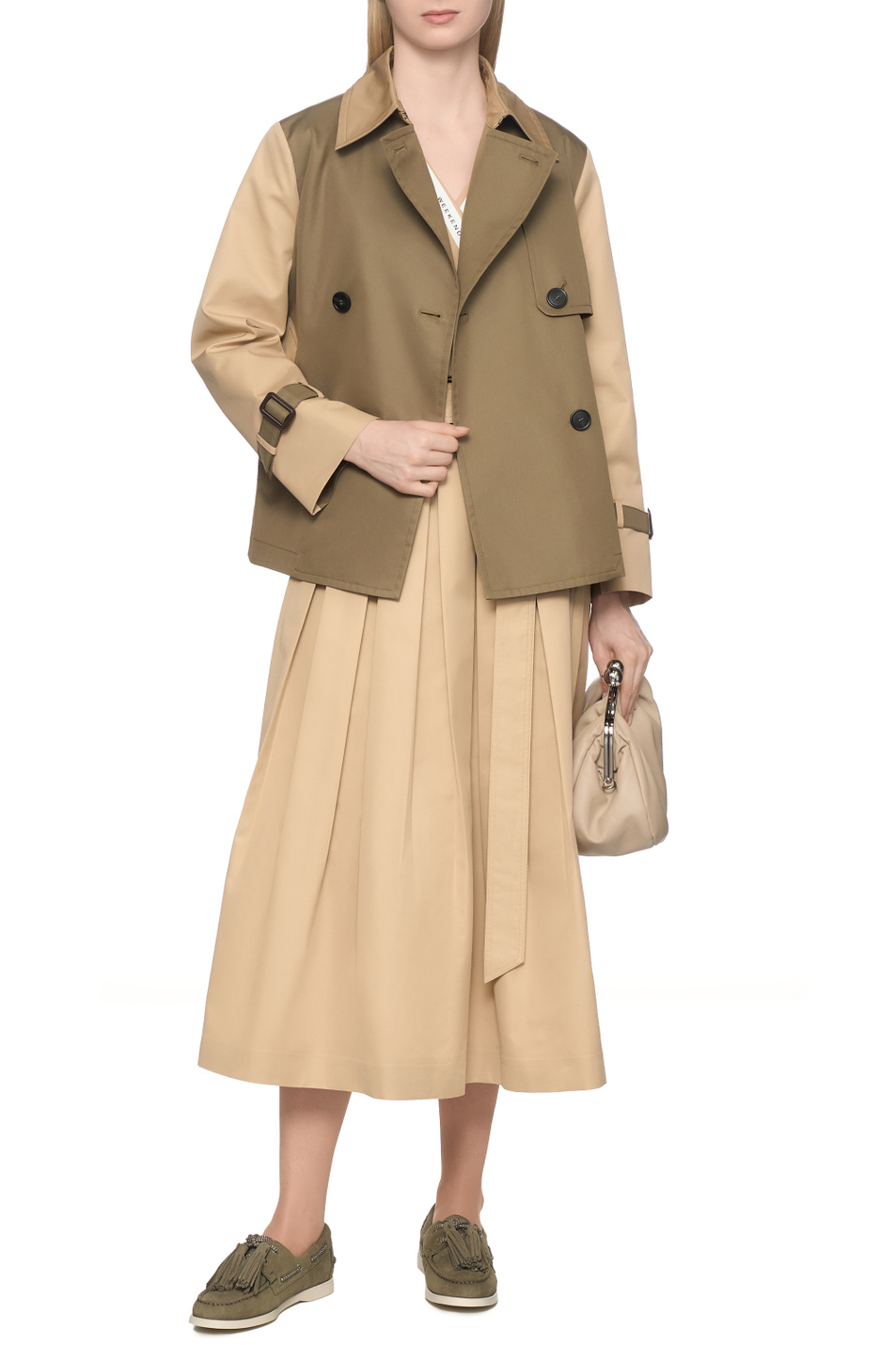 Женский Weekend Max Mara Платье CONO из смесового хлопка (цвет ), артикул 2615221021 | Фото 3