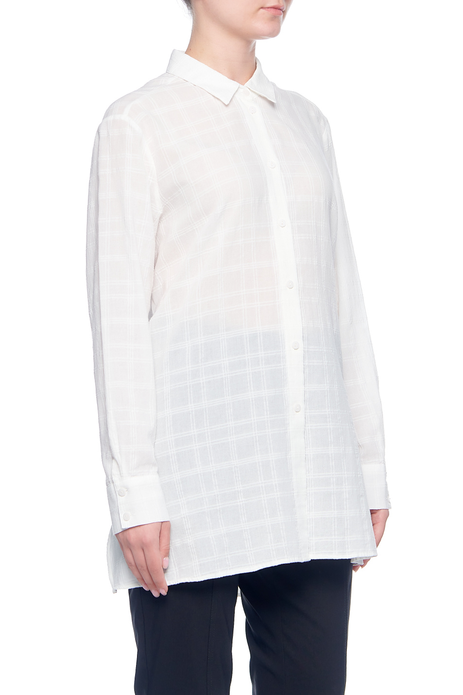 Samoon Расклешенная хлопковая блуза (цвет ), артикул 960499-29174 | Фото 5