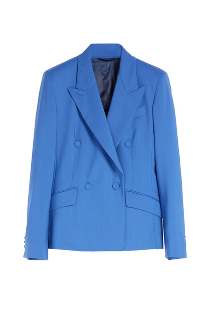Пиджак SPIGA из смесовой шерсти|Основной цвет:Голубой|Артикул:50410627 | Фото 1