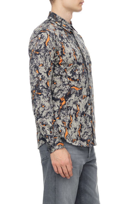 BOSS Рубашка из смесового хлопка с принтом ( цвет), артикул 50475943 | Фото 3