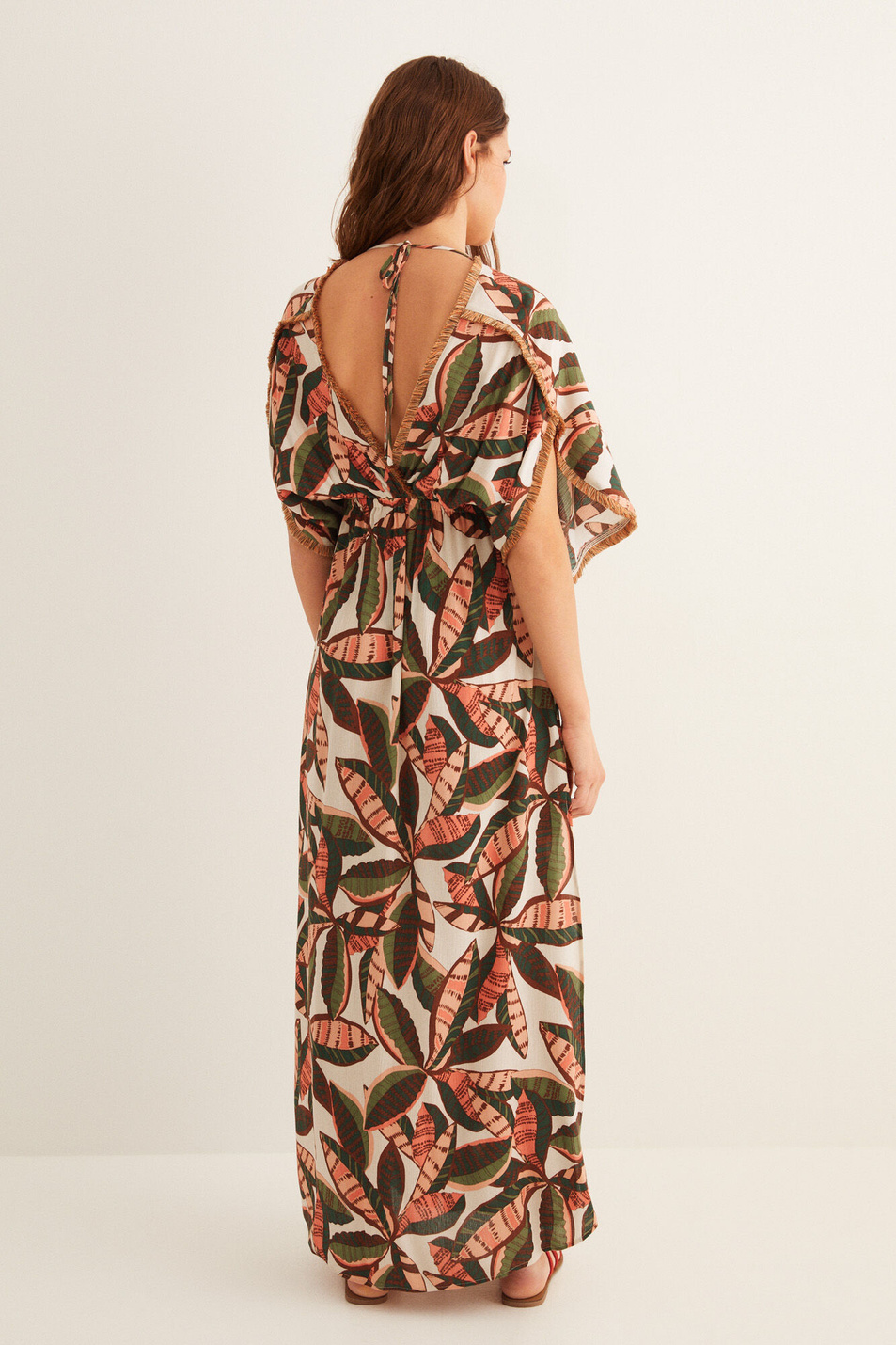 Women'secret Длинное платье с принтом «Листья» (цвет ), артикул 5547636 | Фото 3