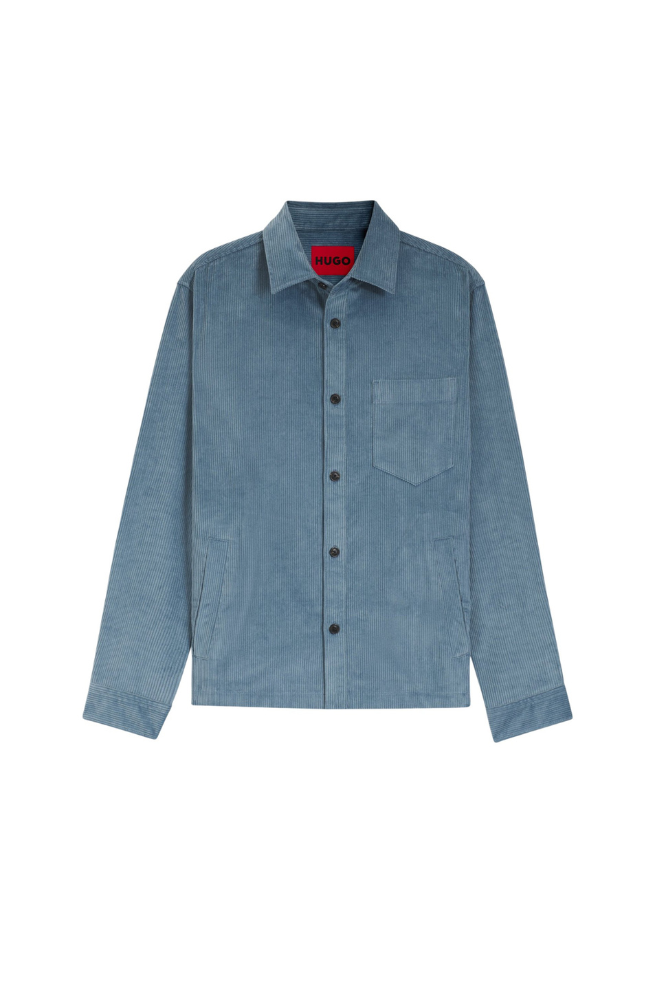Рубашка Ecord штроксовая|Основной цвет:Синий Мужской HUGO Рубашка Ecord штроксовая (цвет ), артикул 50555777 | Фото 1