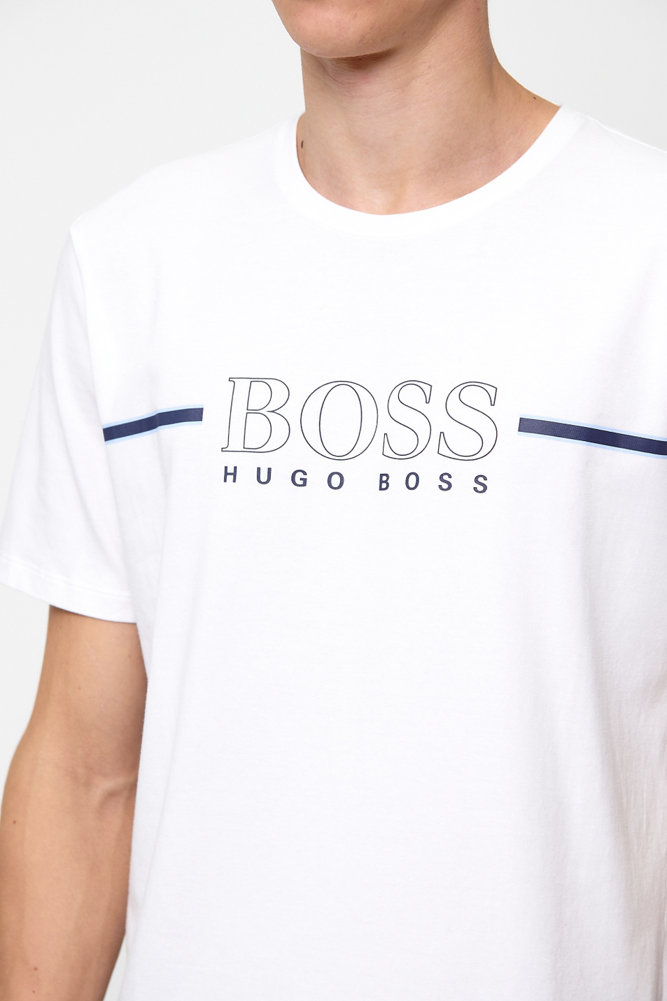 Мужской BOSS Футболка из эластичного хлопка (цвет ), артикул 50437016 | Фото 7
