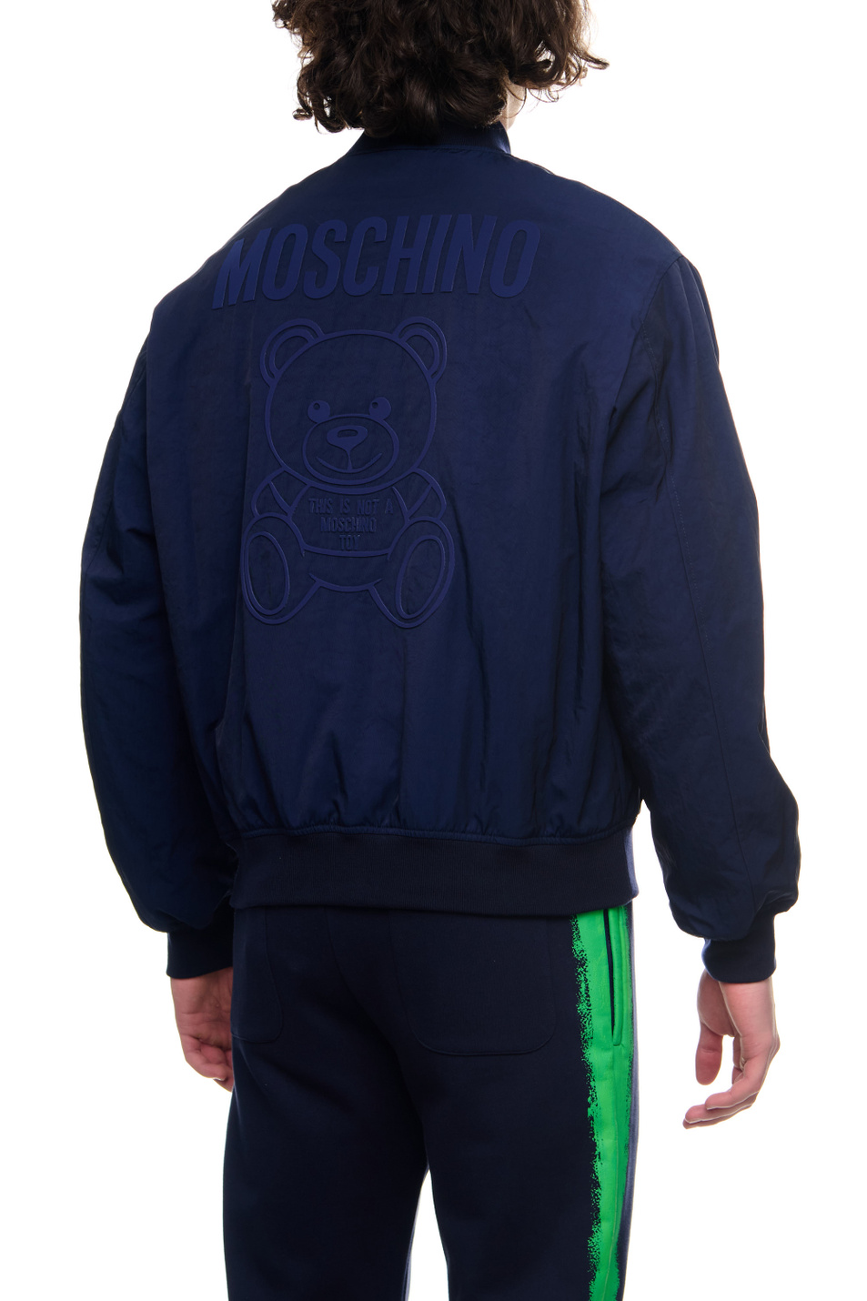 Мужской Moschino Бомбер с крупным логотипом на спинке (цвет ), артикул V0624-2015 | Фото 5