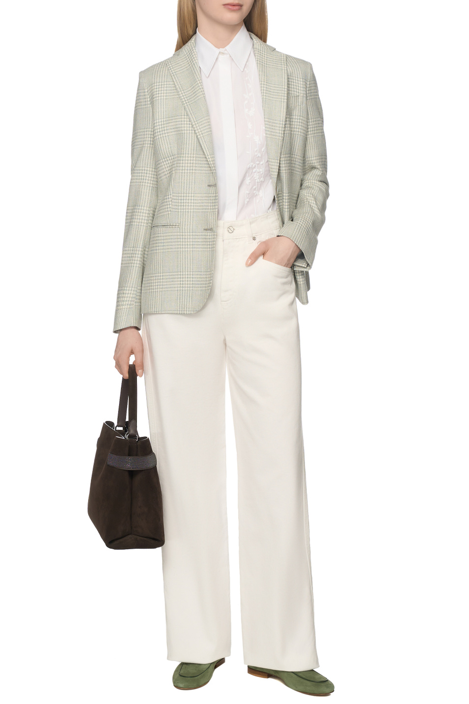 Женский Kiton Рубашка из хлопка (цвет ), артикул D61454H0614301002 | Фото 3