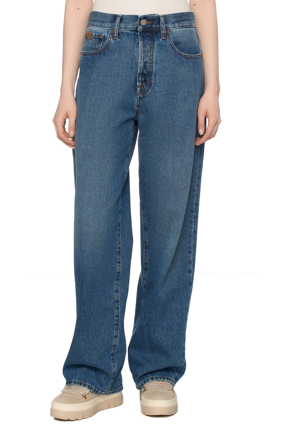 Женский Jacob Cohen Джинсы из хлопка (цвет ), артикул Q0039001T783A | Фото 4