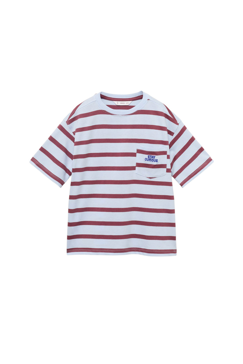 Мальчикам Mango Kids Футболка KIT в полоску (цвет ), артикул 17032541 | Фото 1