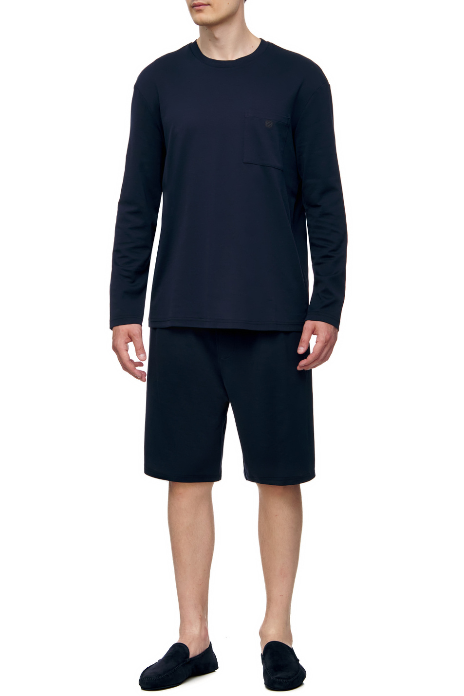 Мужской Zegna Однотонная пижама из натурального хлопка (цвет ), артикул N6H011320 | Фото 1