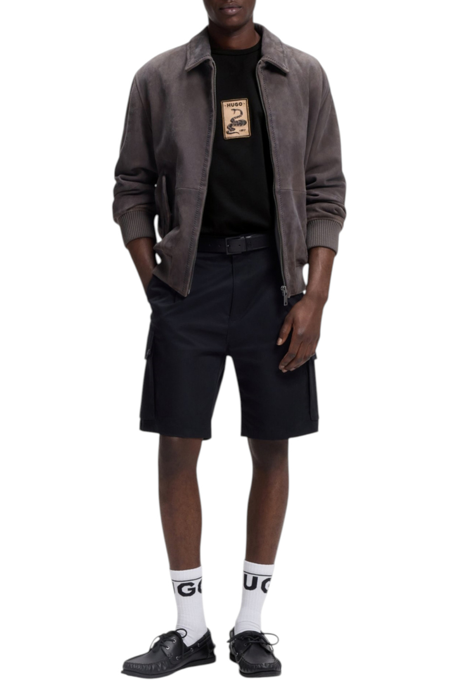 Мужской HUGO Футболка Dobul из хлопка (цвет ), артикул 50558407 | Фото 2