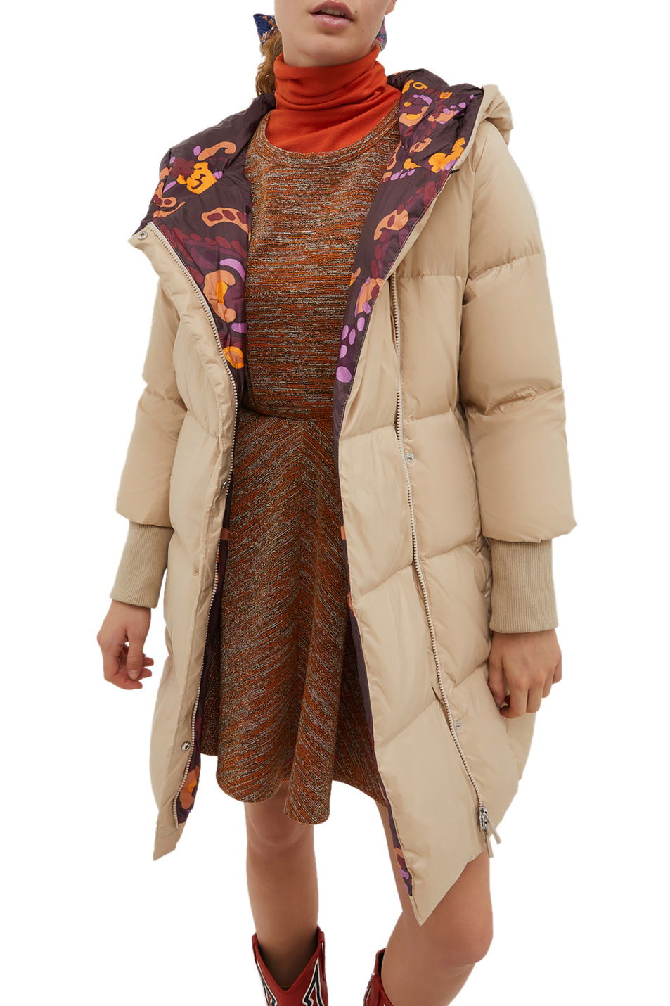 Женский Max&Co Пальто SCONTO на подкладке с принтом (цвет ), артикул 74940122 | Фото 3