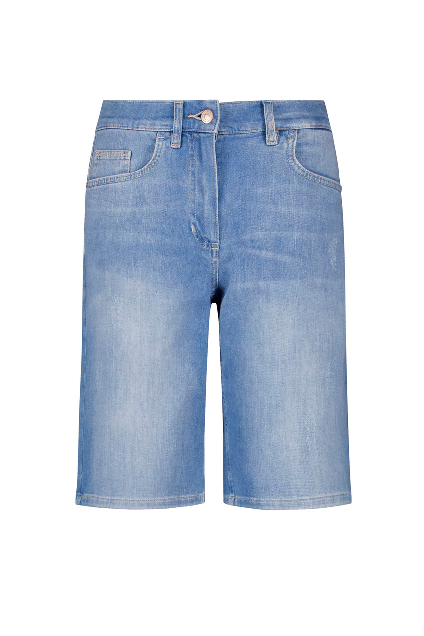 Шорты джинсовые|Основной цвет:Синий|Артикул:222133-66879-RELAXED FIT | Фото 1