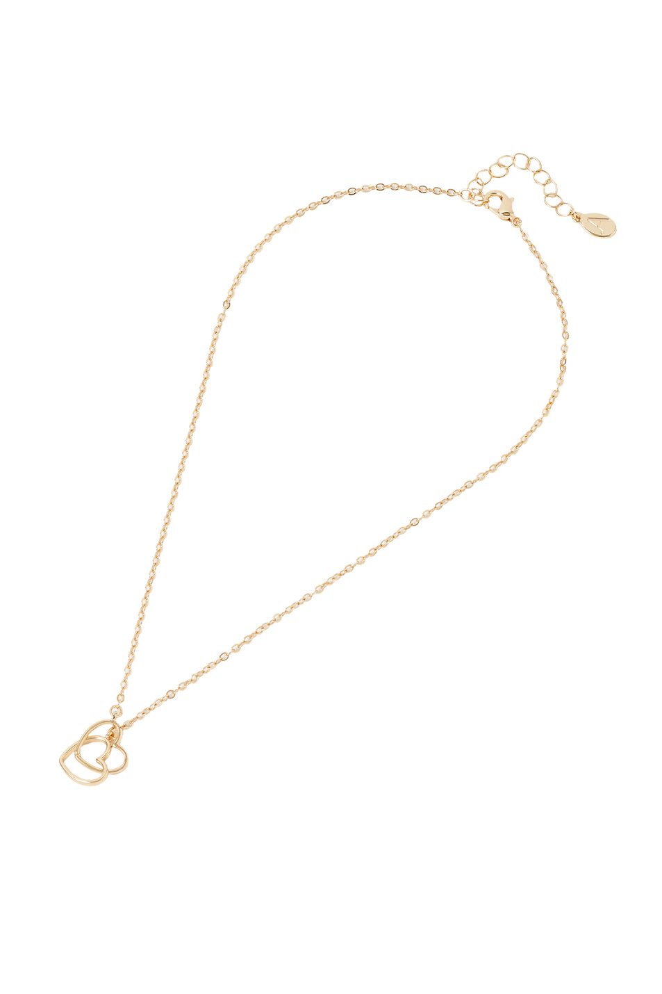 Женский Accessorize Колье с подвеской в виде 2 сердец (цвет ), артикул 382005 | Фото 1