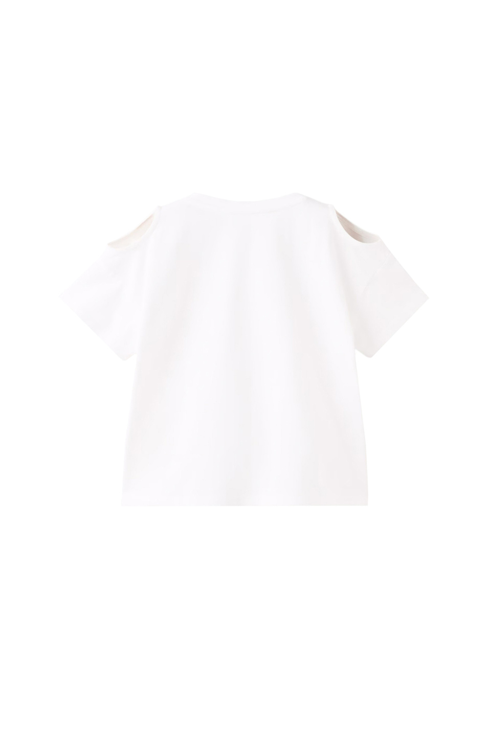 Девочкам Mango Kids Футболка CUTOUT из хлопка (цвет ), артикул 27096734 | Фото 2