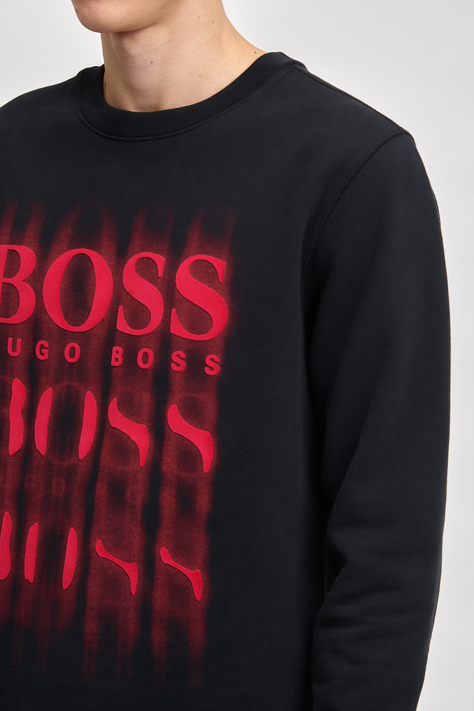 Мужской BOSS Свитшот с размытым принтом логотипа (цвет ), артикул 50446339 | Фото 4