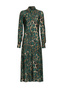 Pinko Длинное платье-рубашка из вискозного твила с принтом ( цвет), артикул 1G18EQA097 | Фото 1