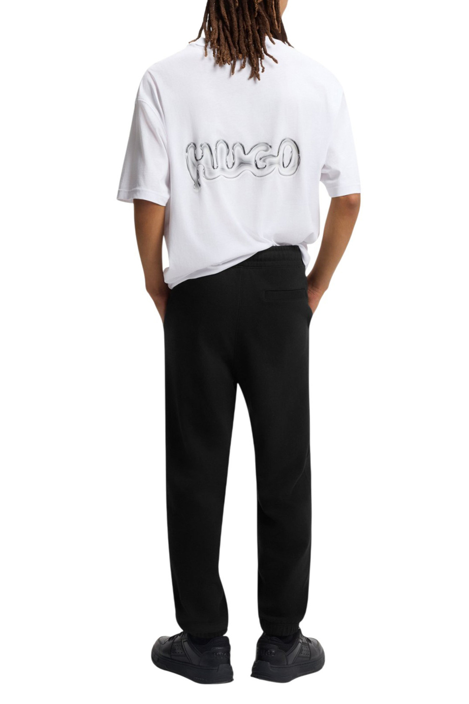 Брюки Nyrotro из хлопка|Основной цвет:Черный Мужской HUGO Брюки Nyrotro из хлопка (цвет ), артикул 50549779 | Фото 4