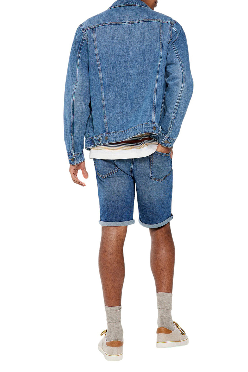 Мужской Springfield Шорты джинсовые из эластичного хлопка (цвет ), артикул 0017532 | Фото 3