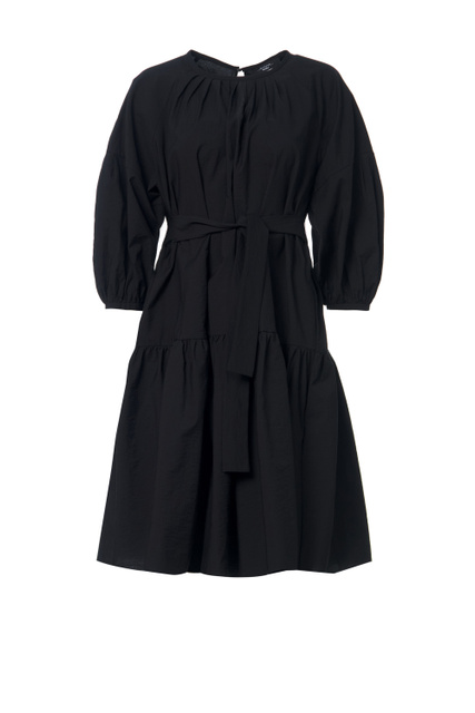 Платье LUCAS расклешенного кроя с вырезом-лодочкой|Основной цвет:Черный|Артикул:52211621 | Фото 1