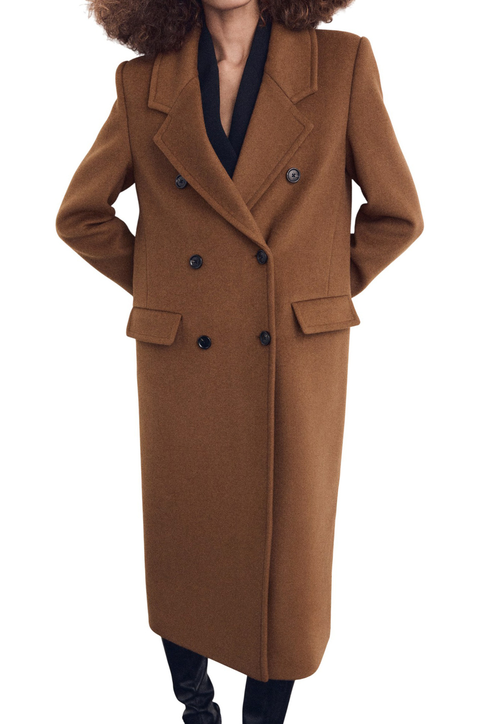 Пальто EYE двубортное|Основной цвет:Бежевый Женский Mango Пальто EYE двубортное (цвет ), артикул 17037769 | Фото 3