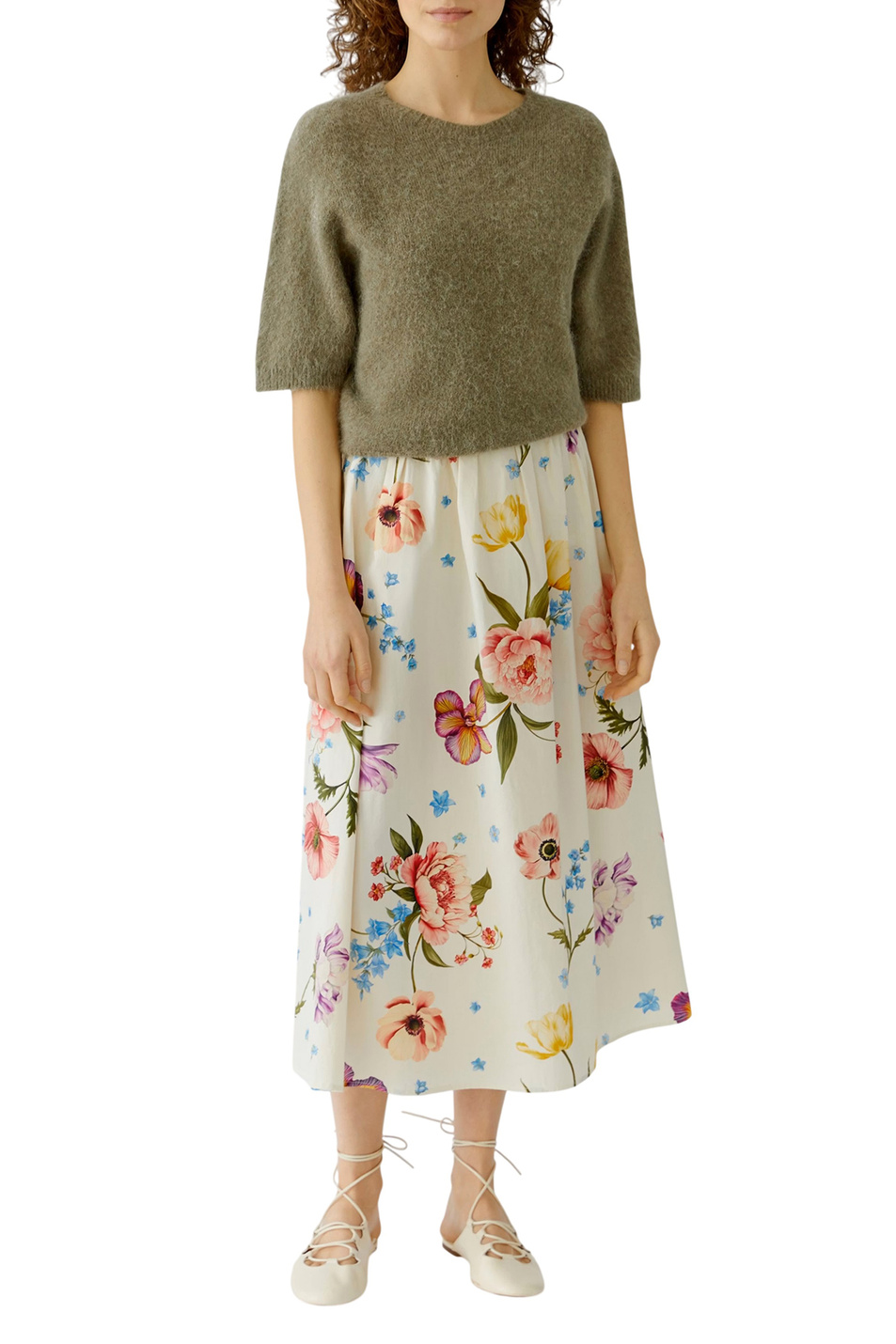 Женский OUI Юбка из хлопка (цвет ), артикул 97098 | Фото 3