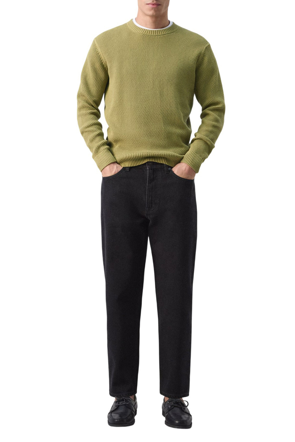 Мужской Mango Man Джемпер SALSA из смесового хлопка (цвет ), артикул 27004431 | Фото 2