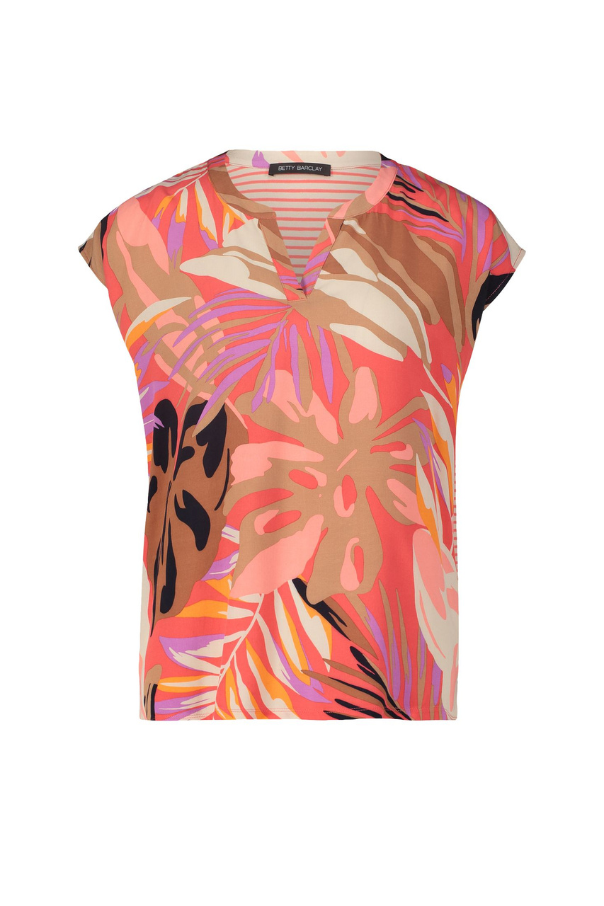 Блузка с принтом|Основной цвет:Разноцветный|Артикул:2055/2492 | Фото 1