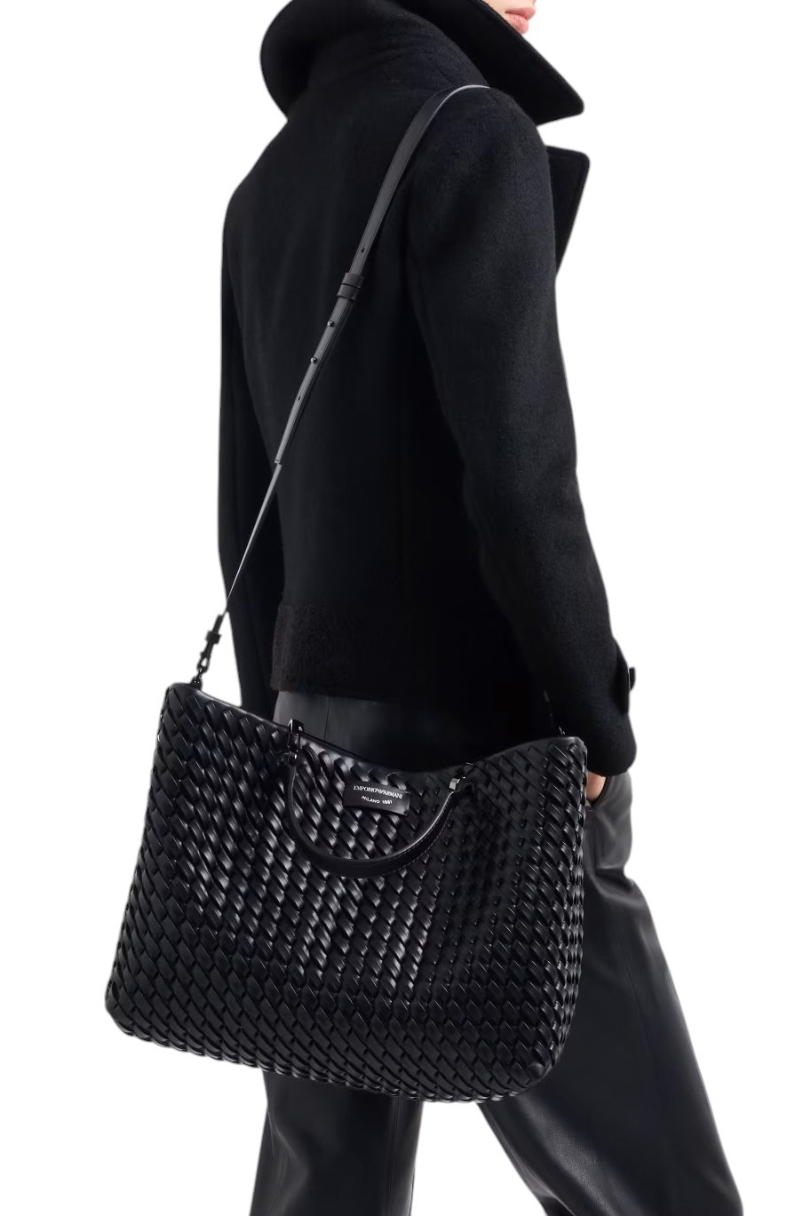 Женский Emporio Armani Сумка-шопер MyEA из натуральной кожи (цвет ), артикул EW000360-AF12762 | Фото 7