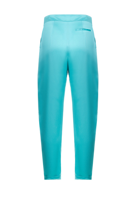 Emporio Armani Однотонные брюки из шелка ( цвет), артикул D4NP29-D2313 | Фото 2