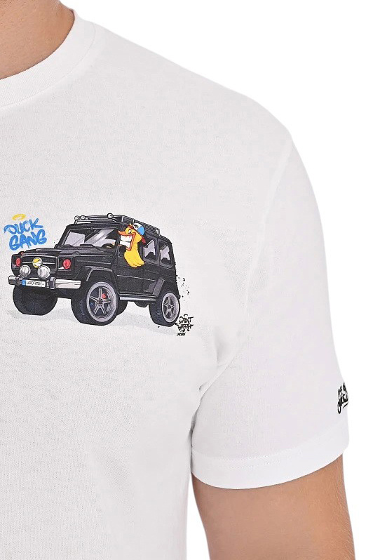 Футболка из хлопка|Основной цвет:Белый Мужской MC2 Saint Barth Футболка из хлопка (цвет ), артикул TSHM001-02975H | Фото 6