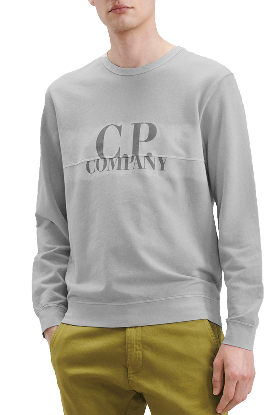 Мужской C.P. Company Свитшот из натурального хлопка с логотипом (цвет ), артикул 12CMSS235A006248S | Фото 3