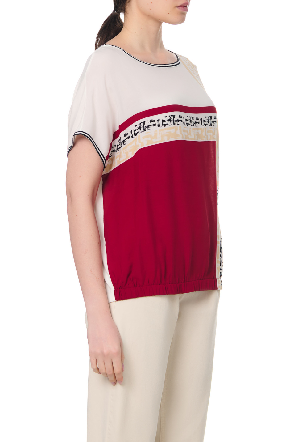 Женский Gerry Weber Футболка из вискозы с принтом (цвет ), артикул 770250-35035 | Фото 5