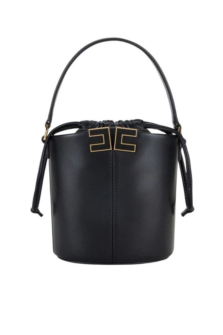 Женский Elisabetta Franchi Сумка-ведро с логотипом (цвет ), артикул BS92A61E2 | Фото 1