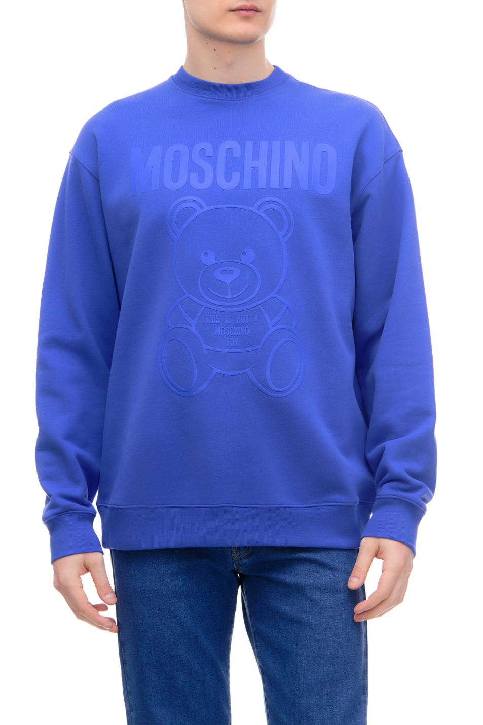 Мужской Moschino Свитшот с рельефным логотипом и принтом (цвет ), артикул V1713-2028 | Фото 1