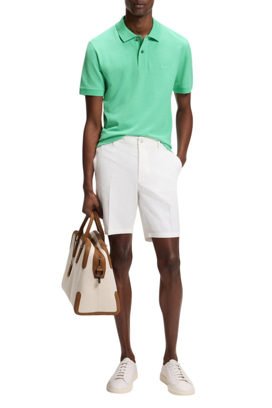 Мужской BOSS Поло Pallas из натурального хлопка (цвет ), артикул 50553564 | Фото 3