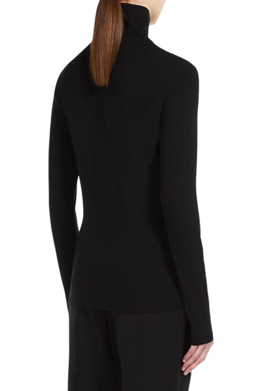 Женский Weekend Max Mara Водолазка однотонная MULTIF (цвет черный), артикул 2359460333 | Фото 4