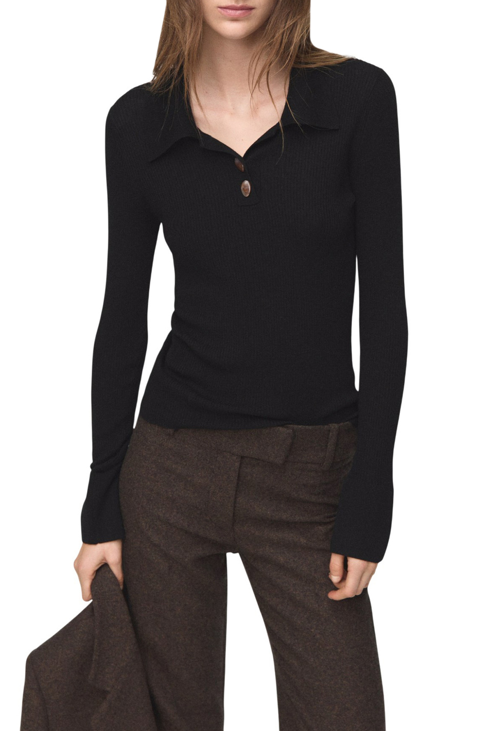 Женский Mango Джемпер-поло YEMA (цвет ), артикул 27011277 | Фото 3