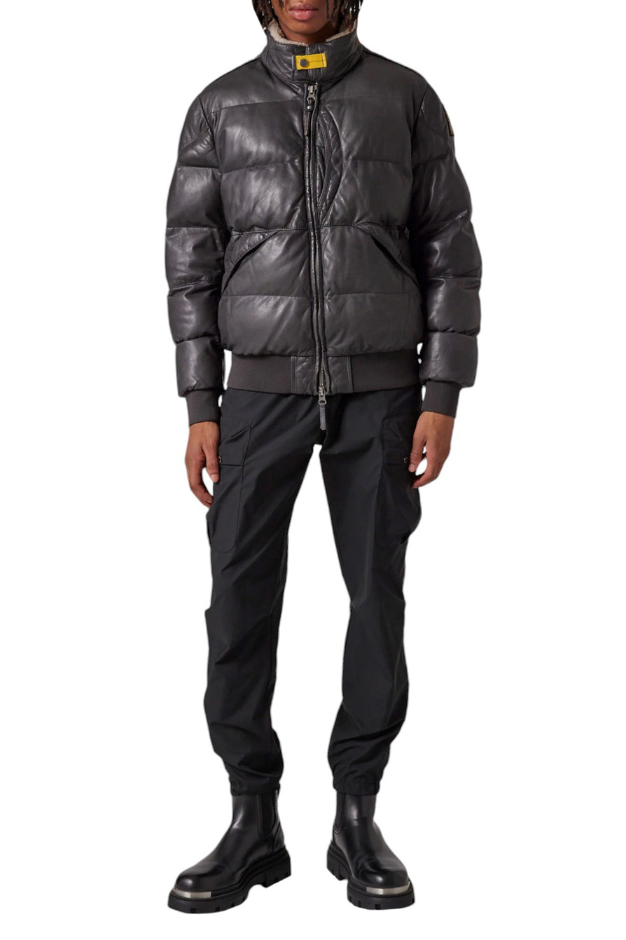 Parajumpers ❤ мужская куртка стеганая alf leather коричневый цвет
