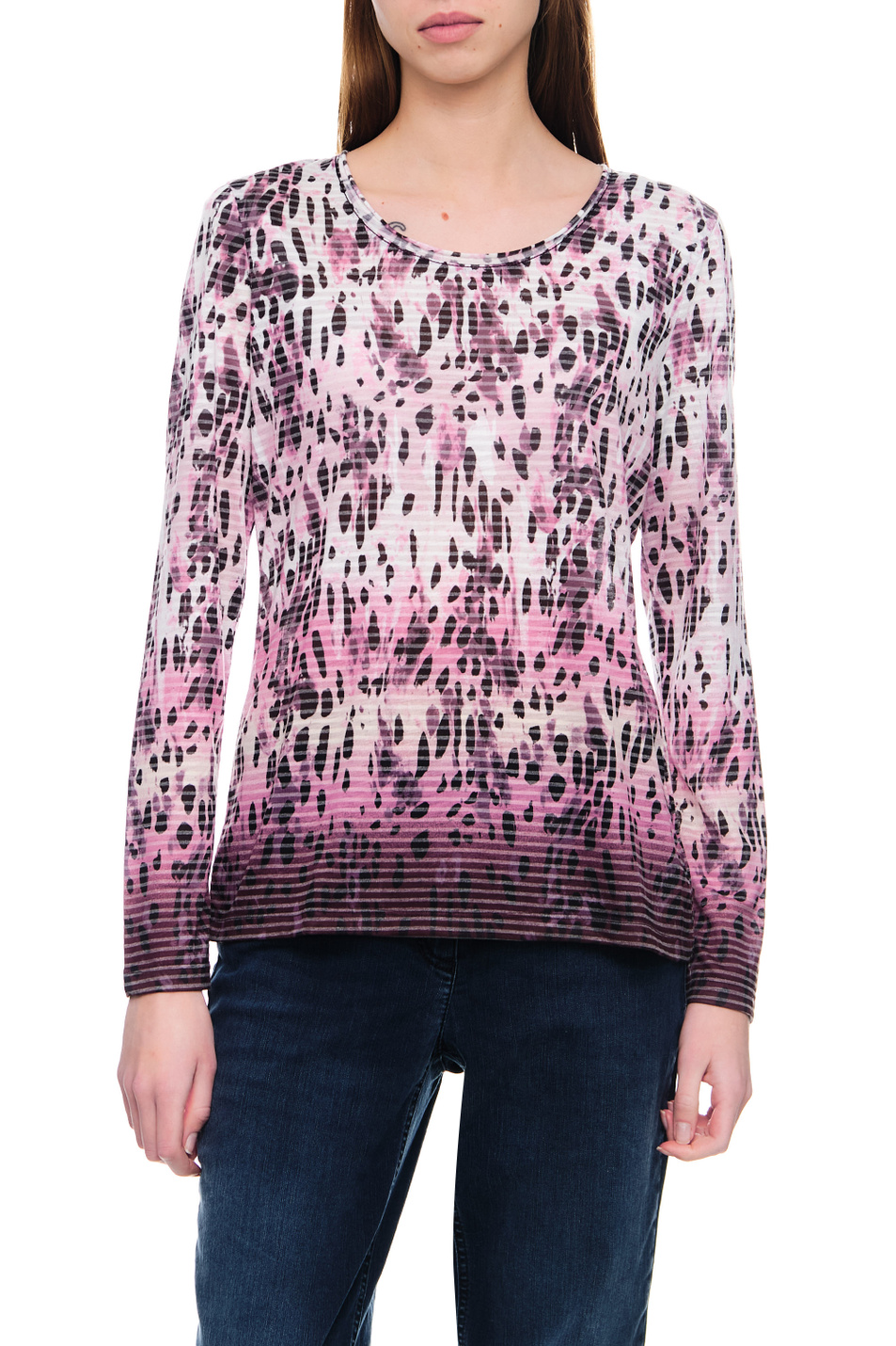 Женский Gerry Weber Джемпер с круглым вырезом и принтом (цвет ), артикул 770055-44048 | Фото 4