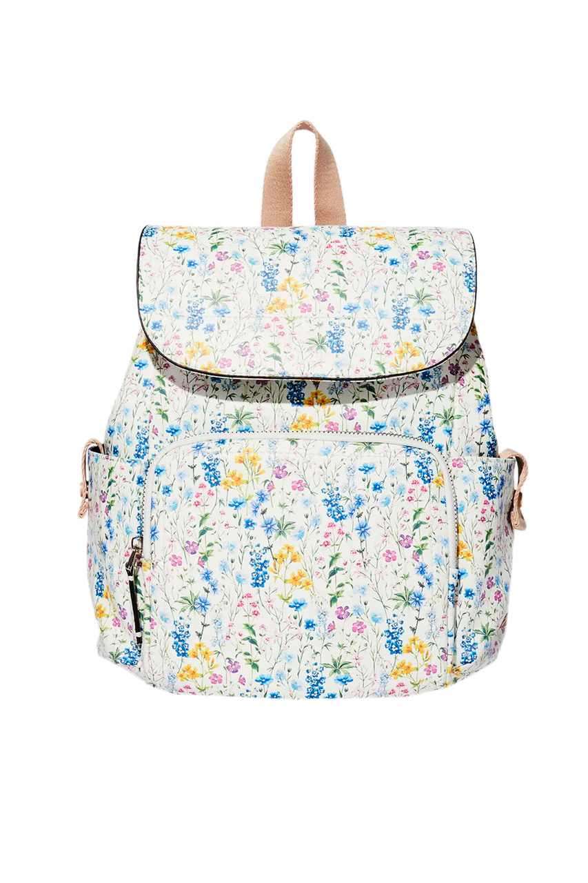 Рюкзак с цветочным принтом|Основной цвет:Мультиколор|Артикул:209065 | Фото 1