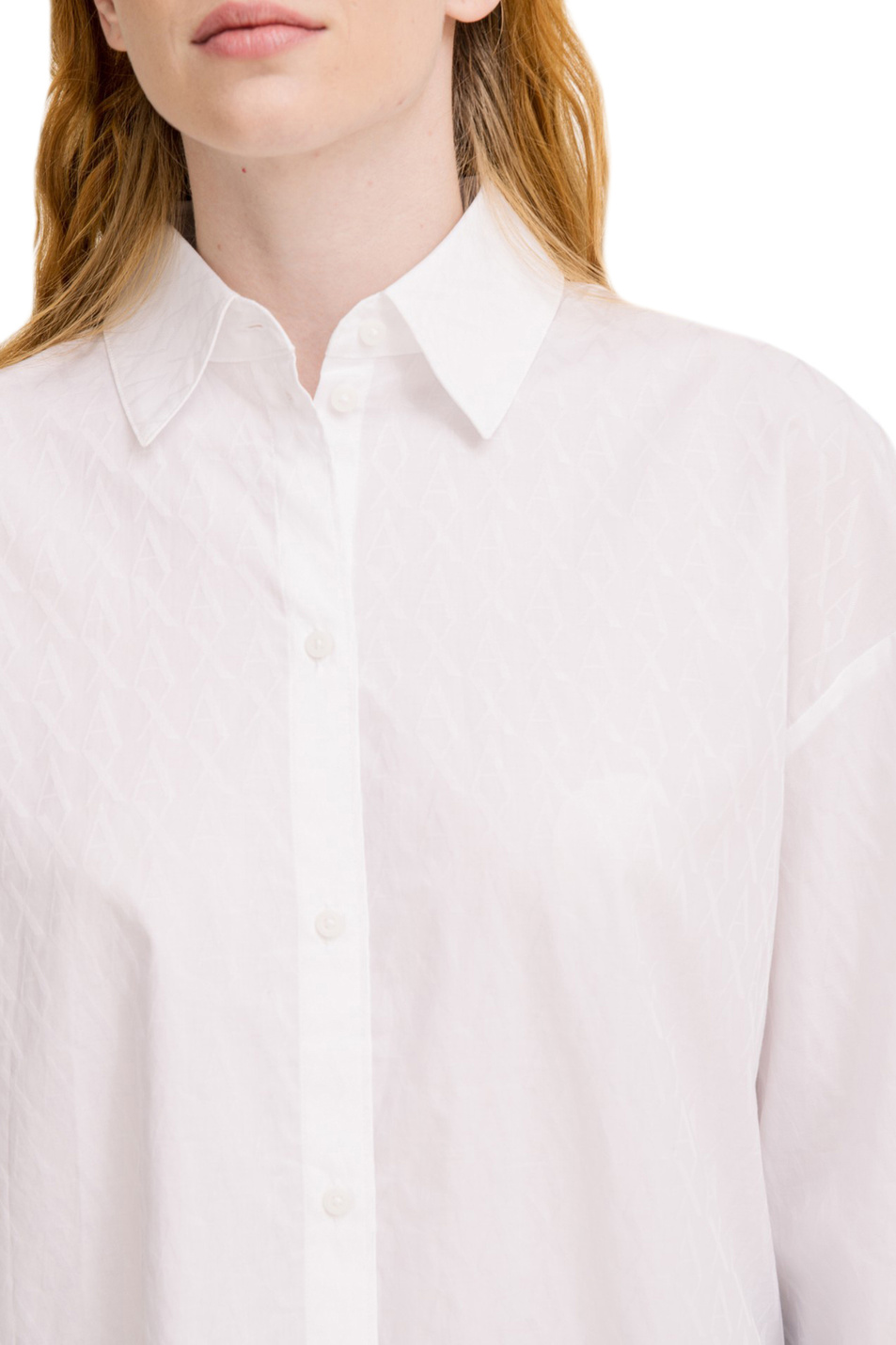 Женский Armani Exchange Рубашка из хлопка (цвет ), артикул XW001424-AF16631 | Фото 4